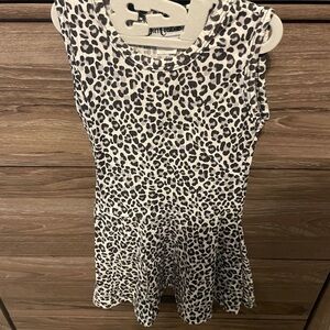 EUC Dori Creations leopard dress, kids size 4
